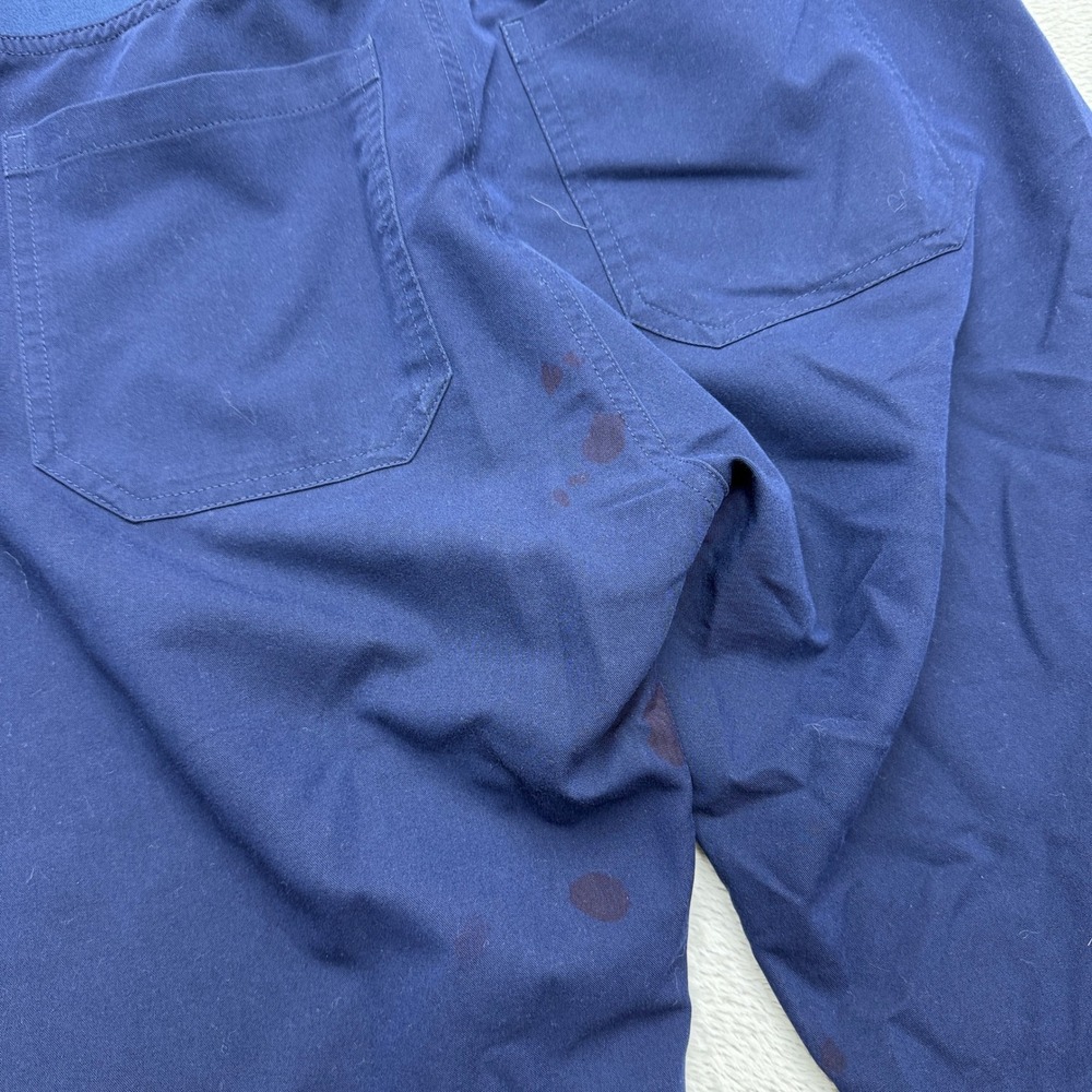 FIGS Technical Collection Scrub Pants Womens S Straight Leg Navy Blue T21003P - Picture 7 of 8